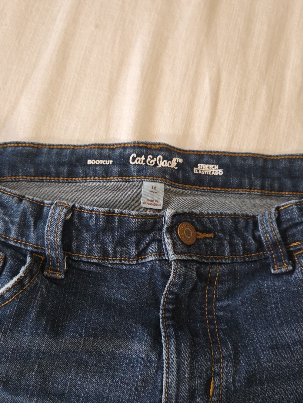 Cat & Jack Men's Medium Blue Bootcut Jeans